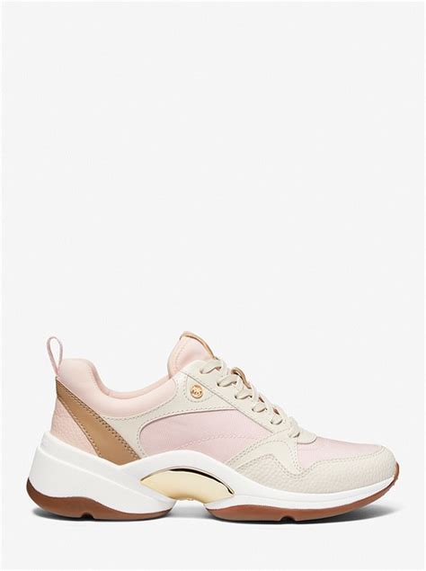 michael kors orion trainer|Orion Canvas and Leather Trainer .